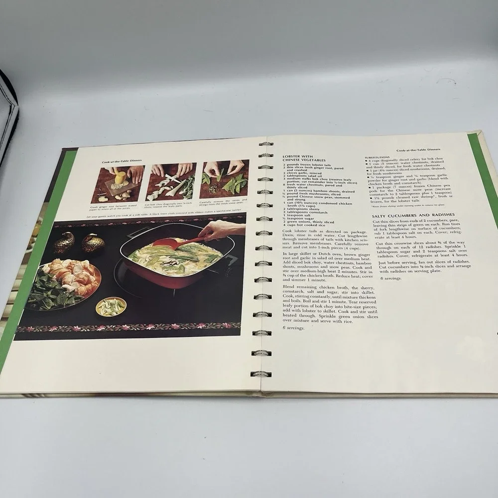 Vintage 1978 Betty Crocker Dinner Parties Cooking Cookbook Recipes Cook Book